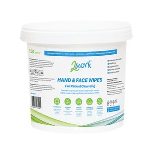 2Work Patient Cleans Wipes X150 Pk4
