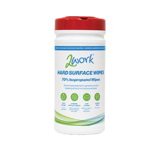 2Work Alcohol Wipes Tub X200 Pk6