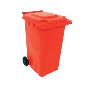 2Work Wheelie Bin 240L Red