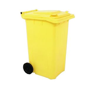2Work Wheelie Bin 240L Yellow