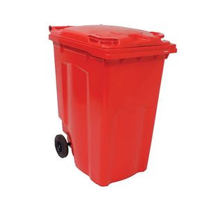 2Work Wheelie Bin 360L Red