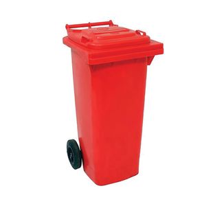 2Work Wheelie Bin 80L Red