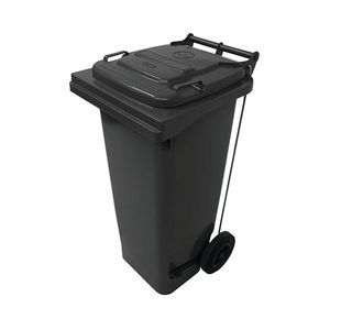 2Work Wheelie Bin Ref 120L Pedal Gry