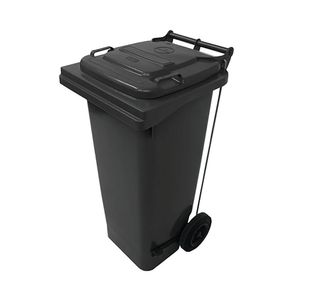 2Work Wheelie Bin Ref 80L Pedal Grey
