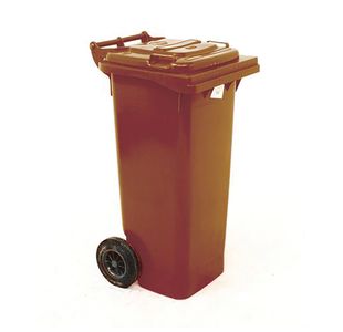 2Work Wheelie Bin 80L Brown