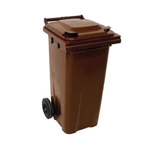 2Work Wheelie Bin 120L Brown