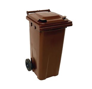 2Work Wheelie Bin 140L Brown