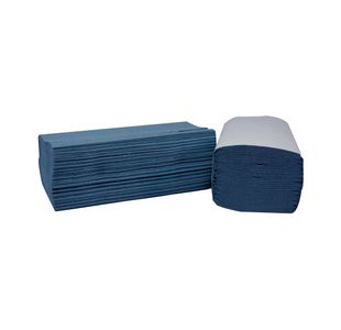 2Work 1Ply Vfold 190X250Mm Blu P3510