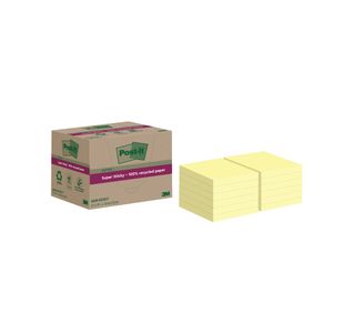 Post-It S/S Recyc 76X76 C/Yllw Pk12