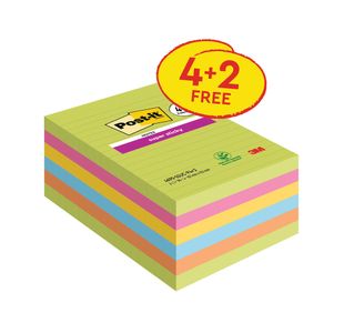 Post-It Super Sticky 101X152Mm Pk6