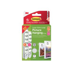 Command Pic Hang Strip L+Xl Wht Pk24