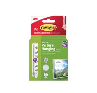 Command Pic Hang Strip Nrow Wht Pk8