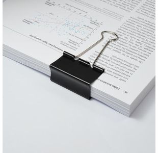 Valuex Foldback Clip 50Mm Black Pk10