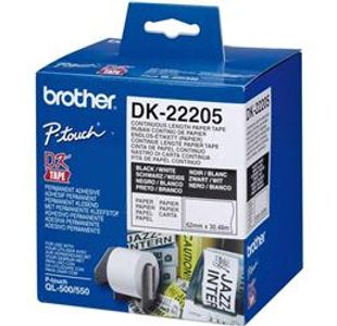 Brother Contin Paper Tape 62Mm Dk22205