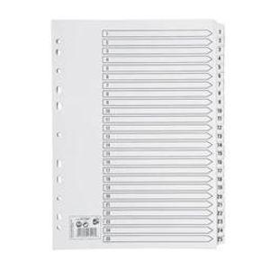 5 Star Premier A4 1-25 Index Clear Mylar
