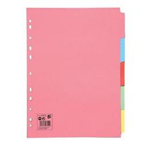 5 Star A4 5-Part Subject Dividers