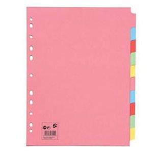 5 Star Extrawide 10-Prt Subject Dividers