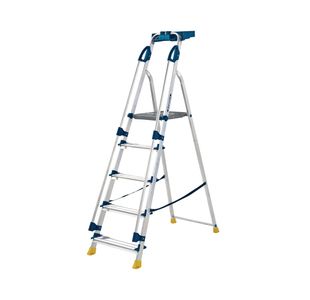 Workstation 5 Tread Stepladder Blue