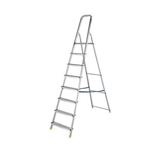 8 Tread Stepladder + High Handrail