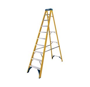 10 Tread Fibreglass Steplad Ylw/Blk