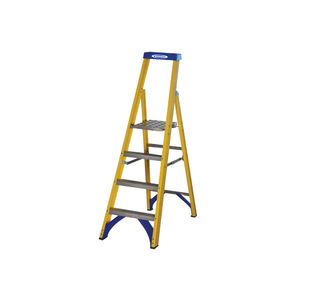 Abru Fibreglass Ptfm Stepladder 4Trd