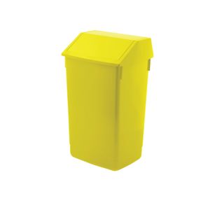 Addis 60L Flip Top Recycle Bin Ylw