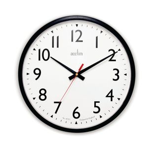 Commander Clock Black 35Cm 22463