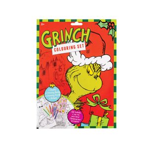 Grinch Christmas Colouring Set Pk8