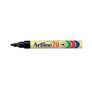 Artline 70 Markers Black Pk12