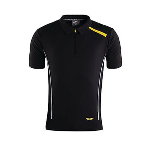Mens Black Polo T-Shirt L
