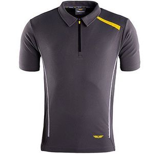 Mens Grey Polo T-Shirt M
