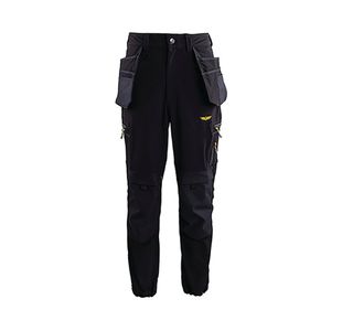 Tech Mens Black Cargo Trousers 2Xl