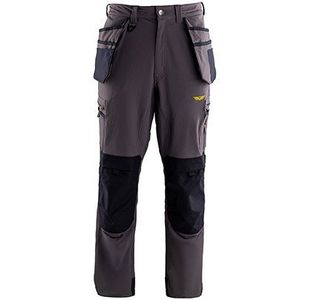 Tech Mens Grey Cargo Trousers M