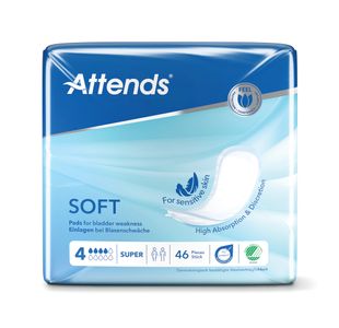 Attends Soft Pad Sz 4 Super Pk46