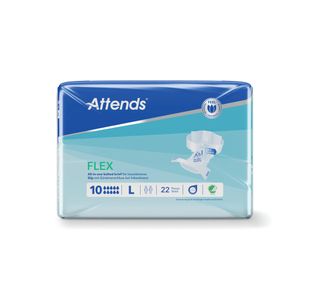 Attends Flex Nappies Sz 10L X2 Pk22