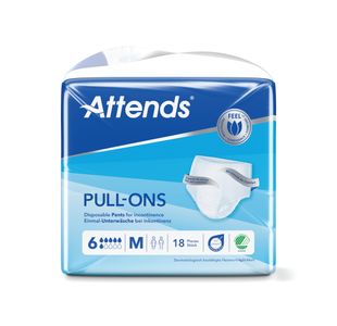 Attends Pullons Pant Sz 6M X4 Pk18