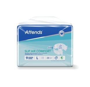 Attends Slipair Nappy Sz 9L X4 Pk28
