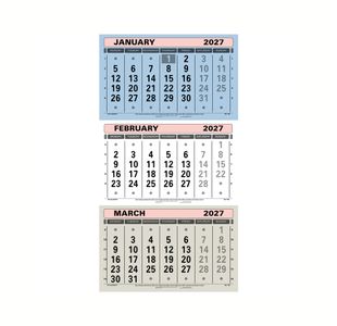 At-A-Glance 3 Monthly Calendar 2027