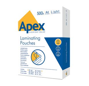 Fellowes Apex Lamg Pouch A4 Pk500