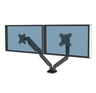 Fellowes Platinum Dual Mon Arm Black