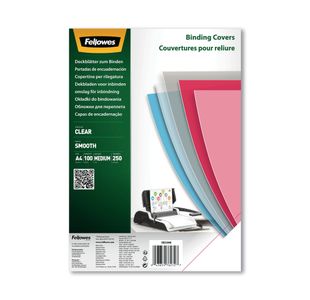 Fellowes Bndg Covers A4 250Mi Pk100