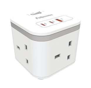 Fellowes Power Cube Type G Uk/Ie Wht