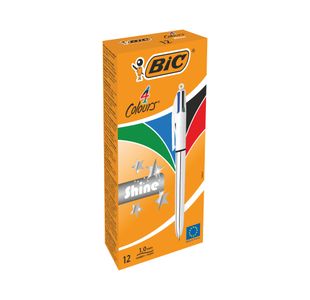 4 Colour Shine Bpen Slv Barrel Pk12