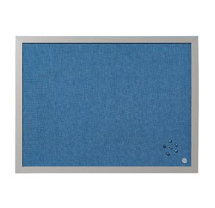 Blue Fabric Noticeboard Pearl 60X45