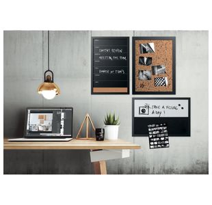Blk/White Message Boards Blk Pack 3