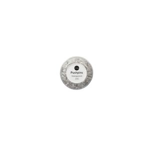 Push Pins Clear/Transparent Pk200