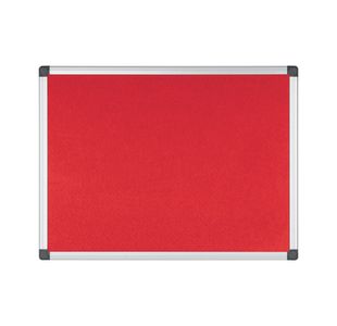 Bi-Office Noticeboard 60X45Cm Red