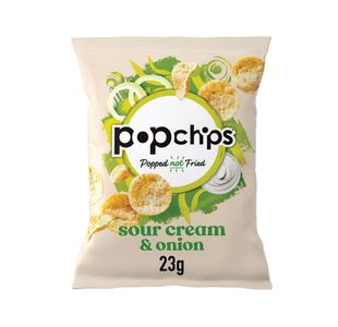 Popchips Sour Cream Crisps 23G Pk24