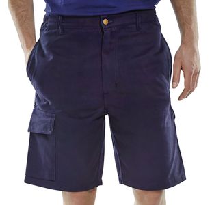 Cargo Pocket Shorts Navy Blue 30