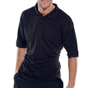 Beeswift Click Polo Shirt Black Lg